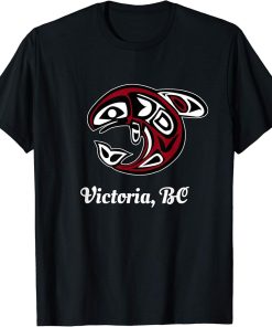 BC Canada Victoria Native Tribal Orca Killer Whale T-Shirt