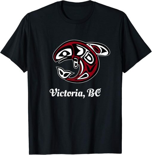 BC Canada Victoria Native Tribal Orca Killer Whale T-Shirt